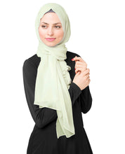 InEssence Poly Chiffon Fairest Jade Green Scarf