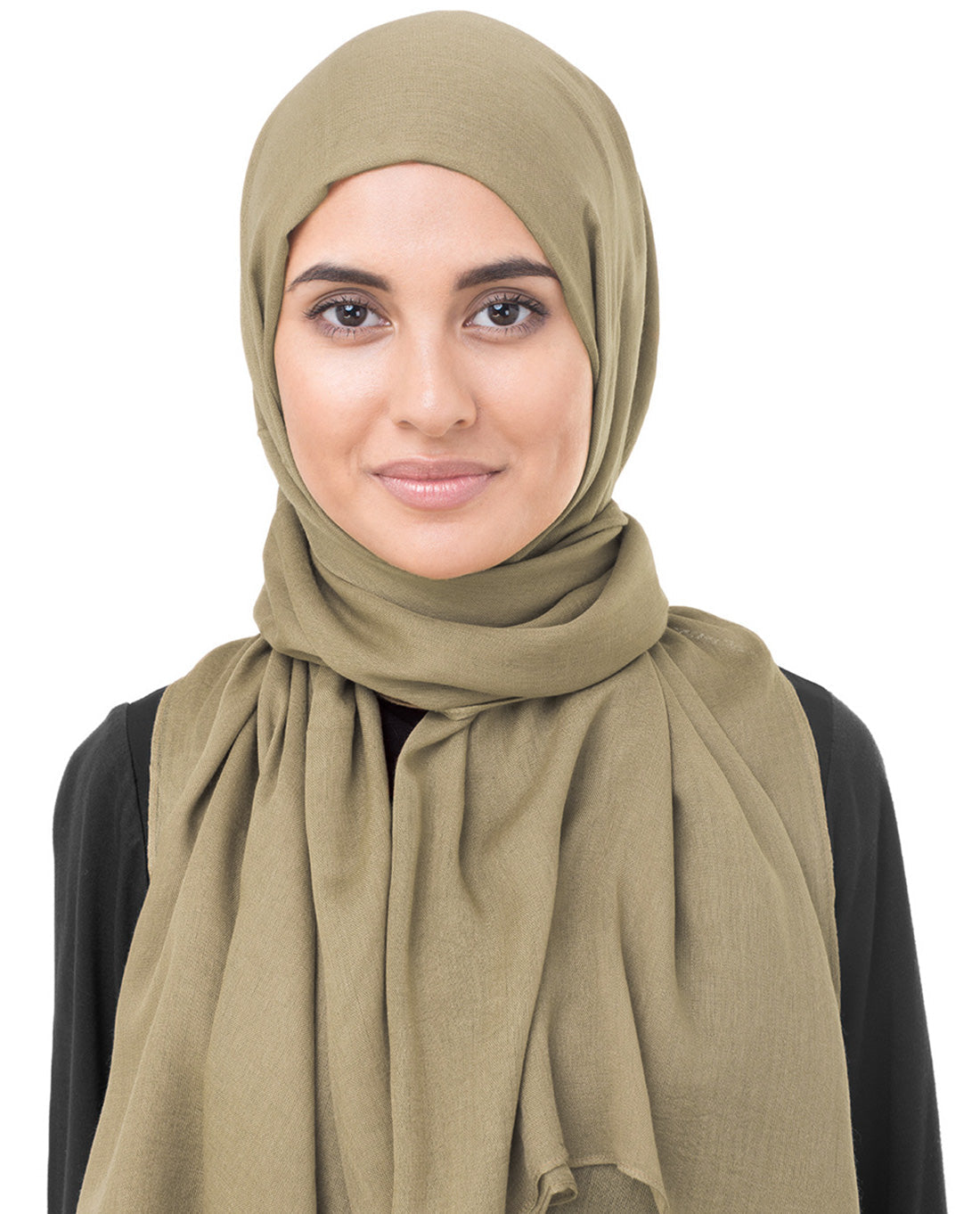 Latte Beige Viscose Woven Scarf