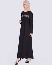 Black Elegance Embroidered Abaya