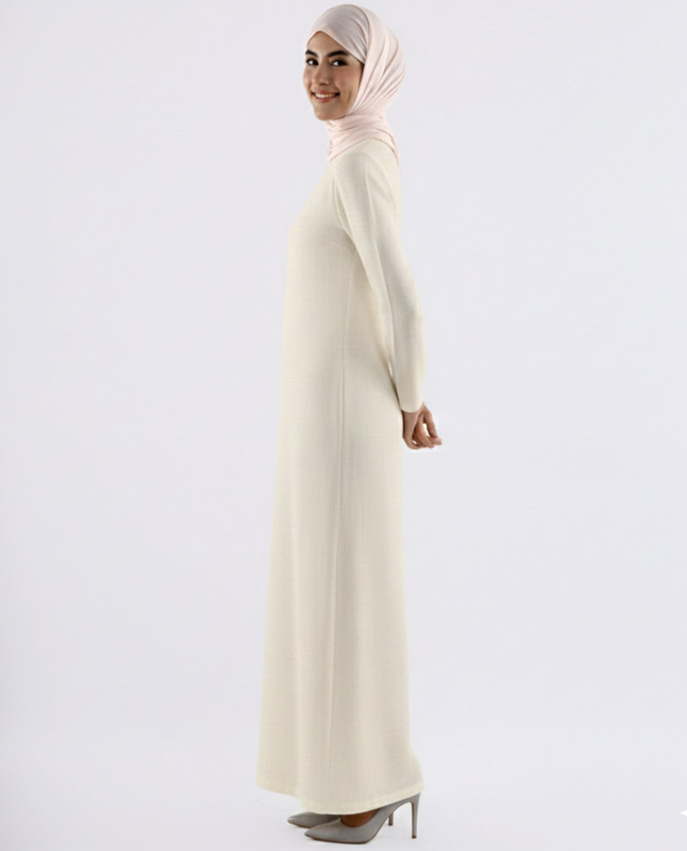 White Under Abaya
