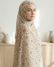 Ivory Bloom Printed Georgette