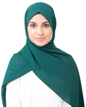 June Bug Green Poly Georgette Scarf