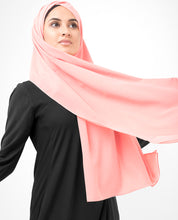 Pale Blush Poly Georgette Scarf