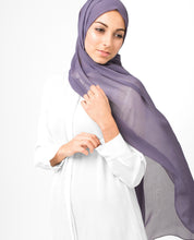 Purple Sage Poly Chiffon Scarf