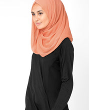 Carnelian Orange Poly Chiffon Scarf