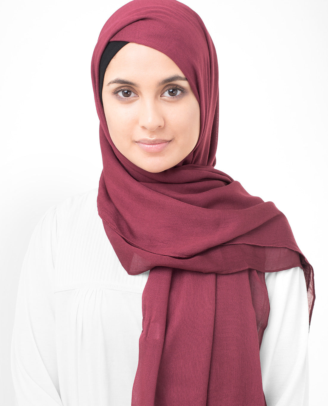 Rumba Red Viscose Woven Scarf