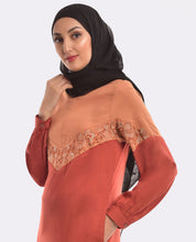 Rusty Hue Embroidered Jilbab