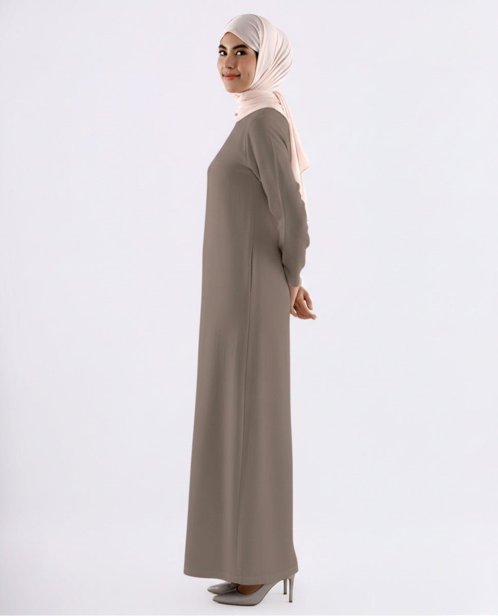 Gray Under Abaya