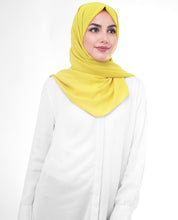 Celery Yellow Poly Georgette Scarf