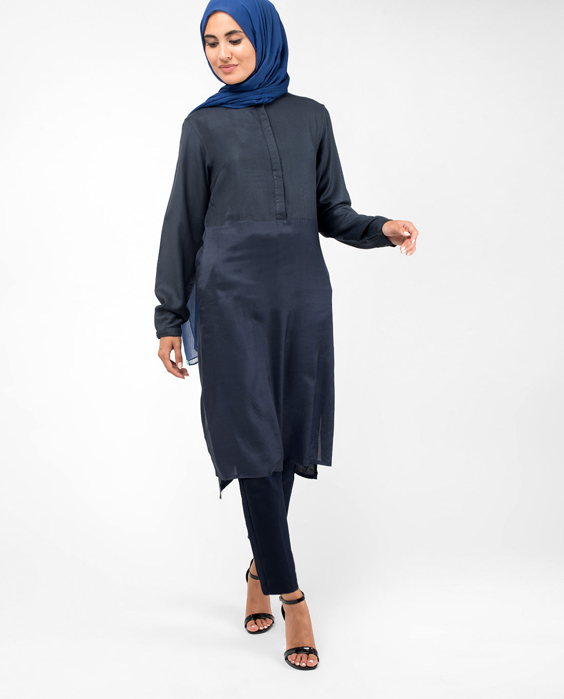 Black Smart Midi Dress