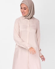 Sumo Satin Light Pink Shirt Dress