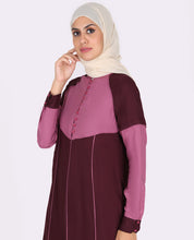 Peach And Maroon Feminine Touch Jilbab