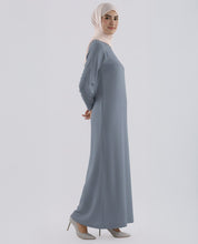 Blue Under Abaya
