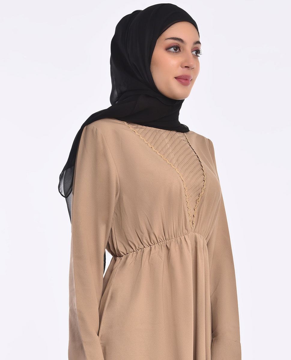 Latte Brown Smart Look Midi