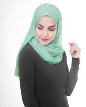 Cameo Green Poly Chiffon Scarf