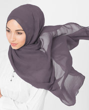 Grape Compote Poly Chiffon Scarf