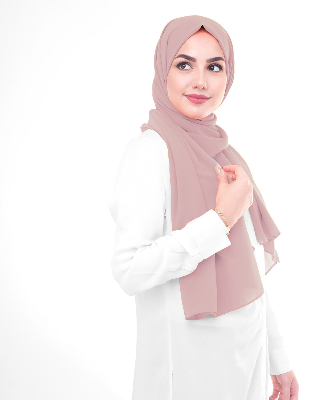 Quail Poly Georgette Scarf