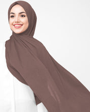 Chestnut Brown Viscose Jersey Scarf