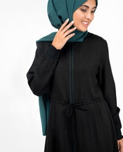 Black Handkerchief Midi Dress
