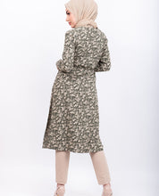 Green Floral Midi Dress