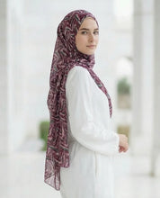 Mauve Flow Printed Georgette