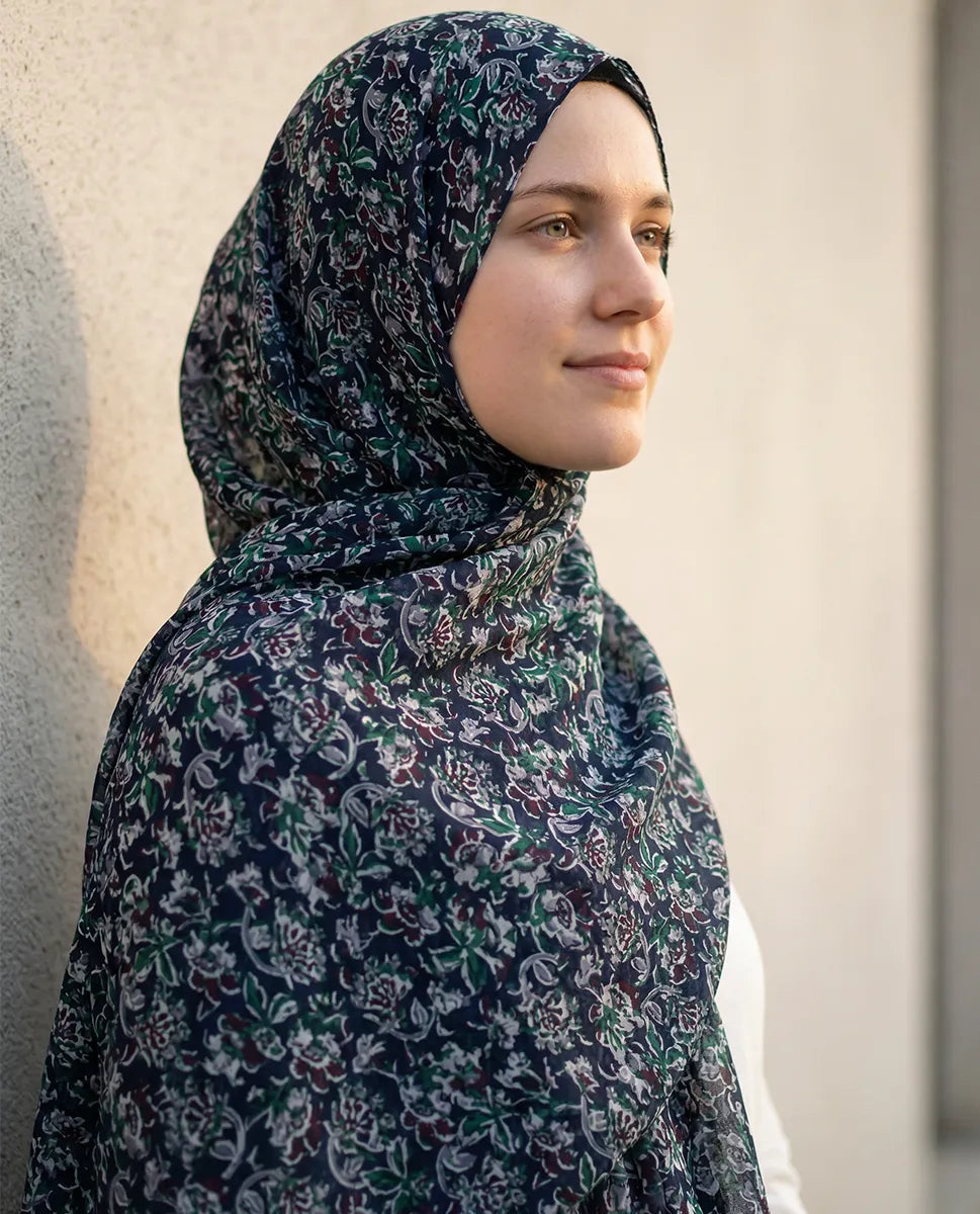 Forest Calm Printed Georgette