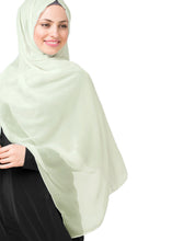 InEssence Poly Chiffon Fairest Jade Green Scarf