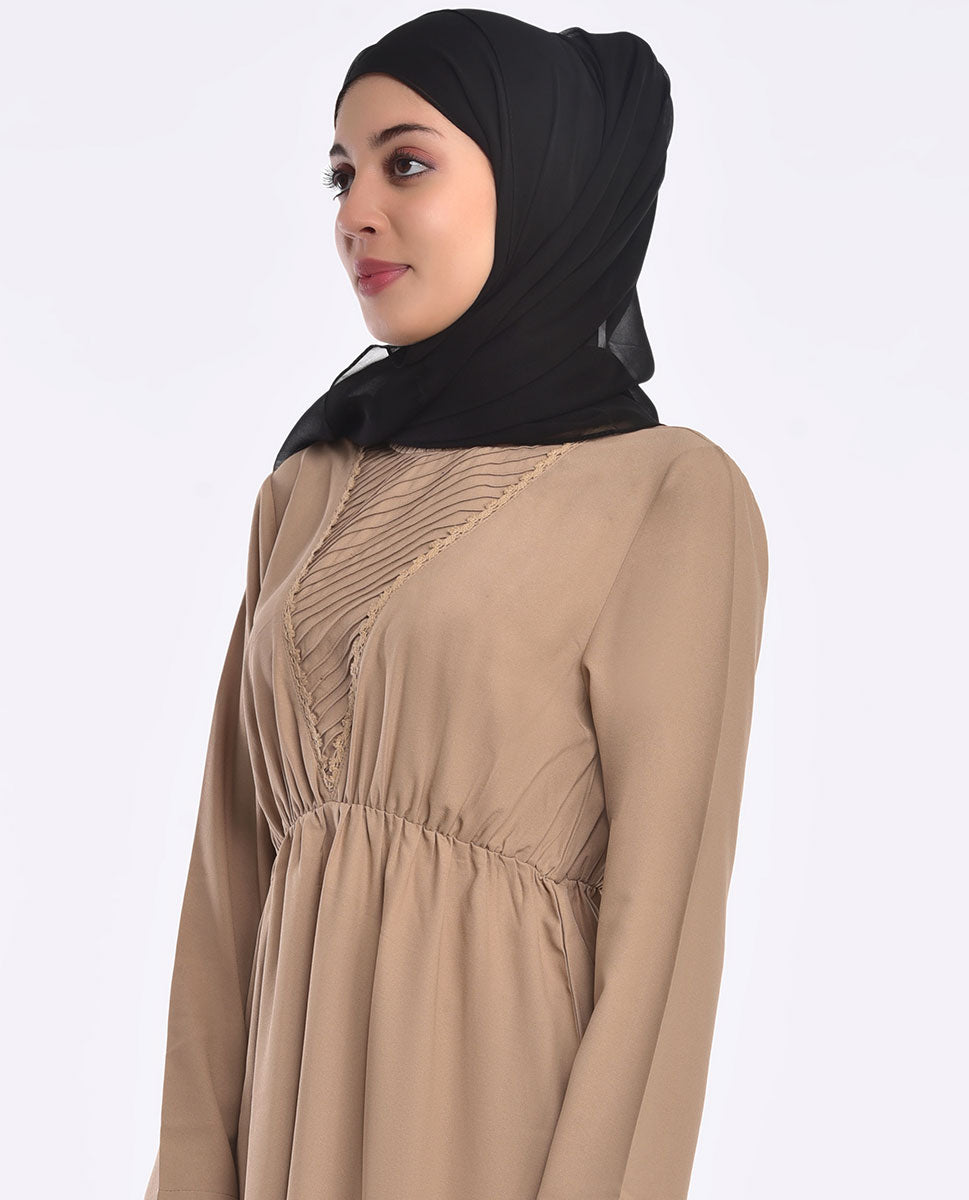 Latte Brown Smart Look Midi
