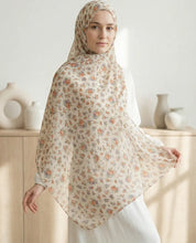 Ivory Bloom Printed Georgette