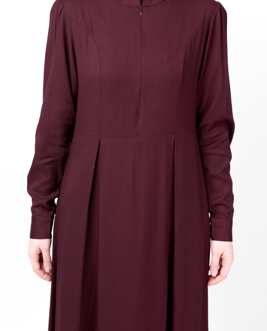 Cherry Double Pleat Maxi Abaya