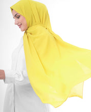 Celery Yellow Poly Georgette Scarf