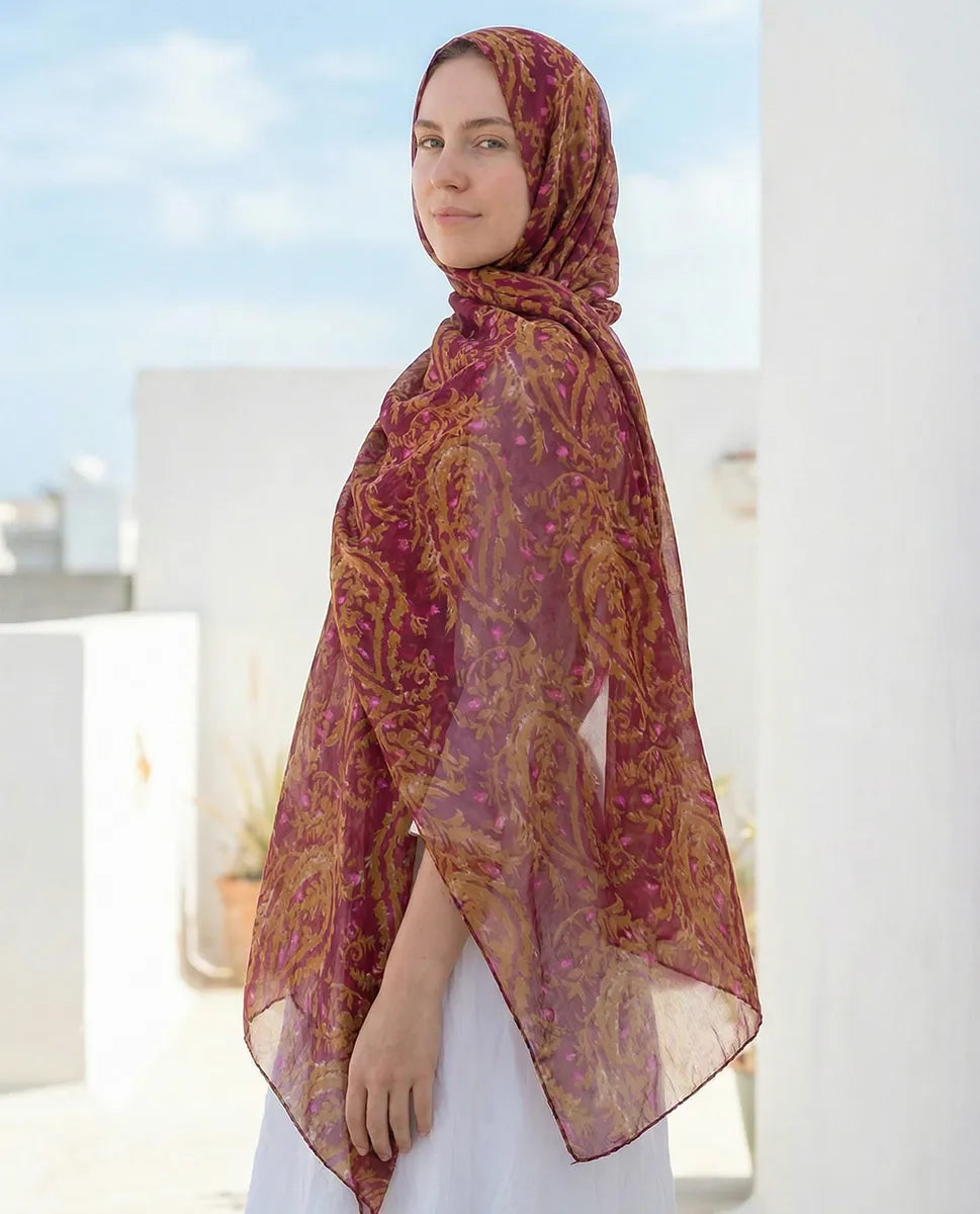 Amber Royale Printed Georgette