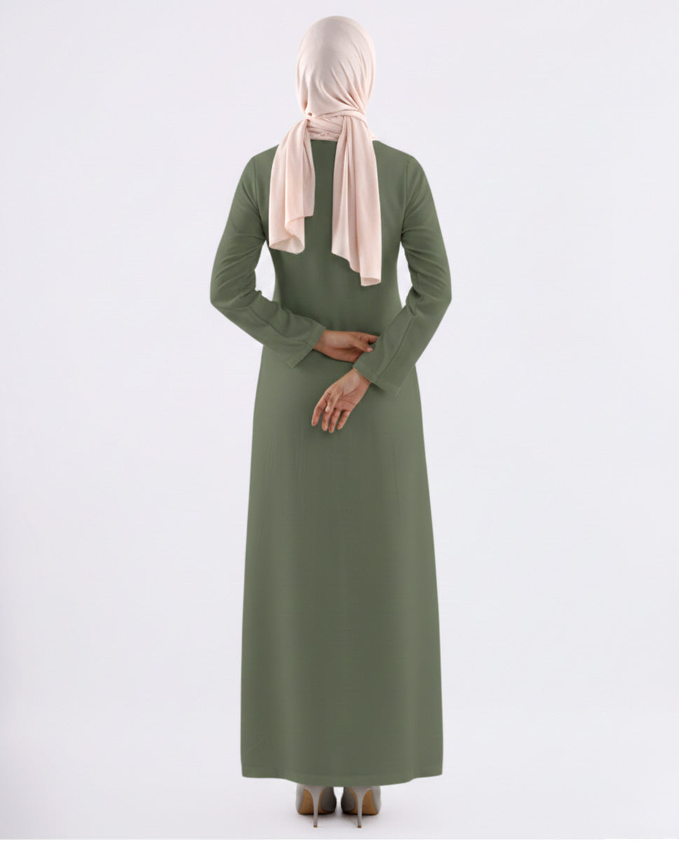 Green Under Abaya