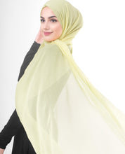 InEssence Poly Chiffon Tender Yellow Scarf