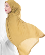 Olive Oil Yellow Viscose Jersey Scarf
