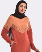 Rusty Hue Embroidered Jilbab