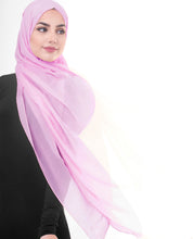 Violet Tulle Poly Chiffon Scarf