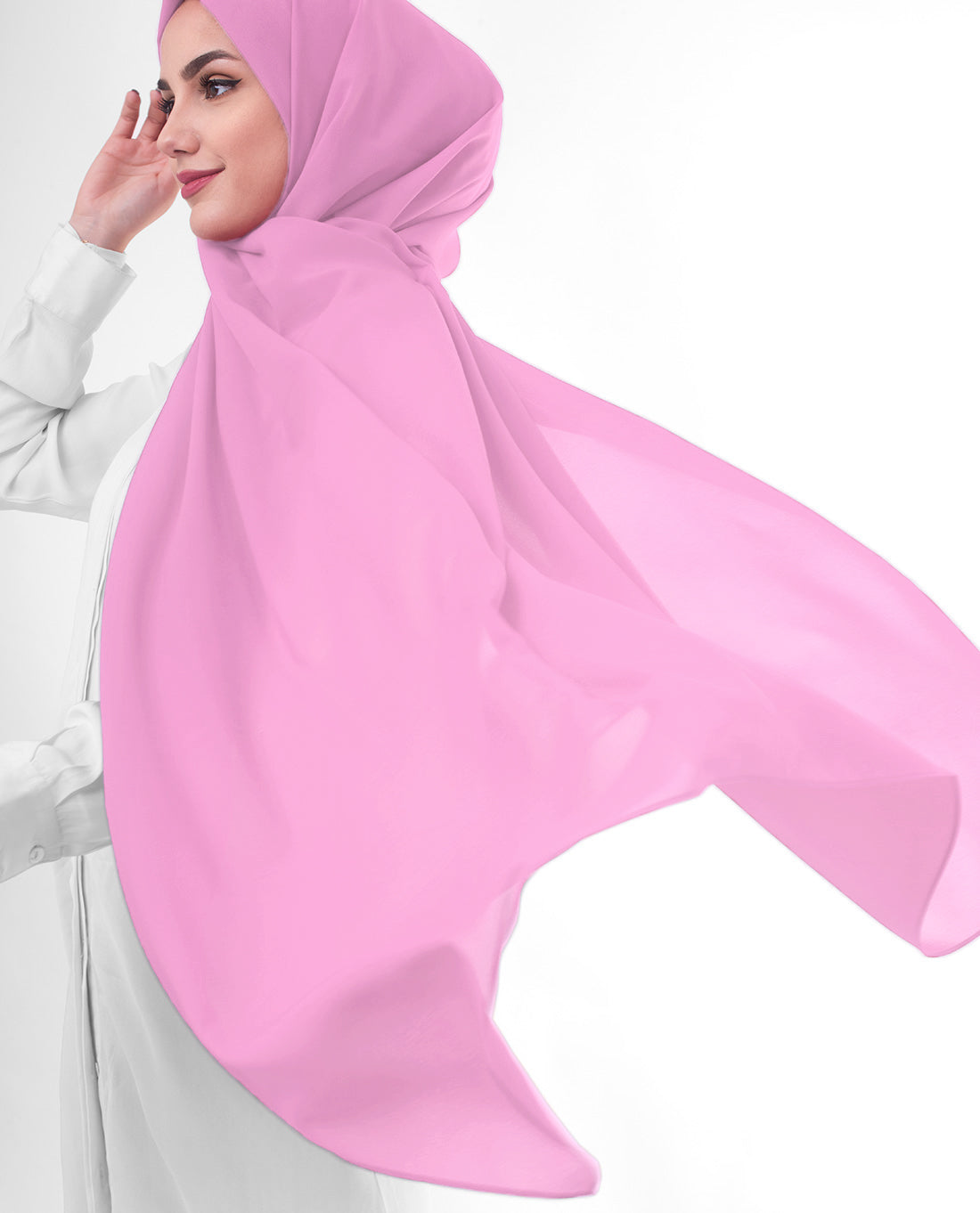 Violet Poly Georgette Scarf