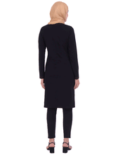 Black Print Jersey T-Shirt Dress
