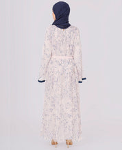 Flared Sleeves Pleated Maxi Dress