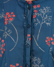 Floral Printed High Low Gathered Top