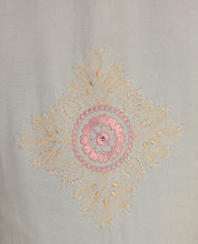 Pebble Grey Back Embroidery Jilbab