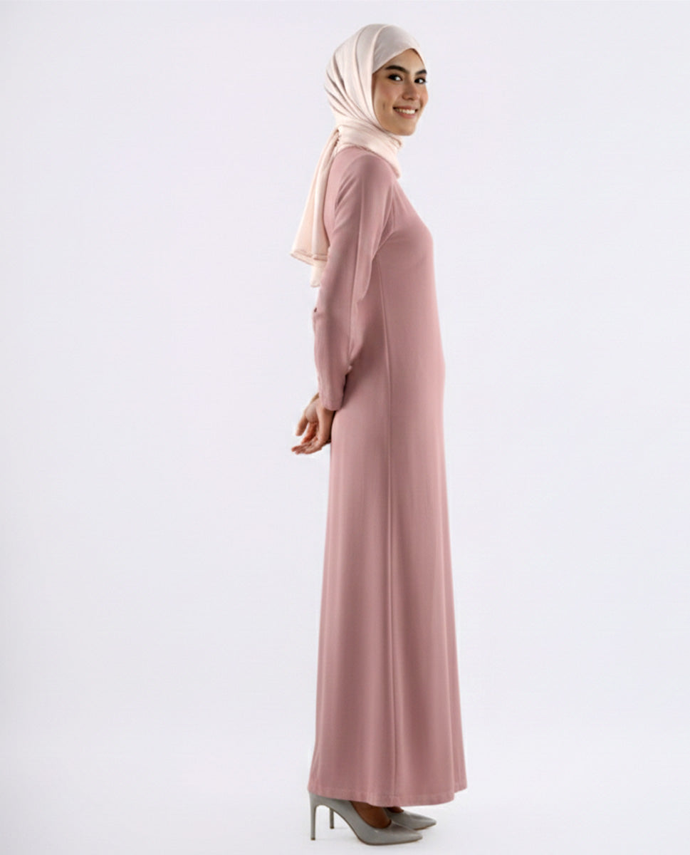Dusty Pink Under Abaya