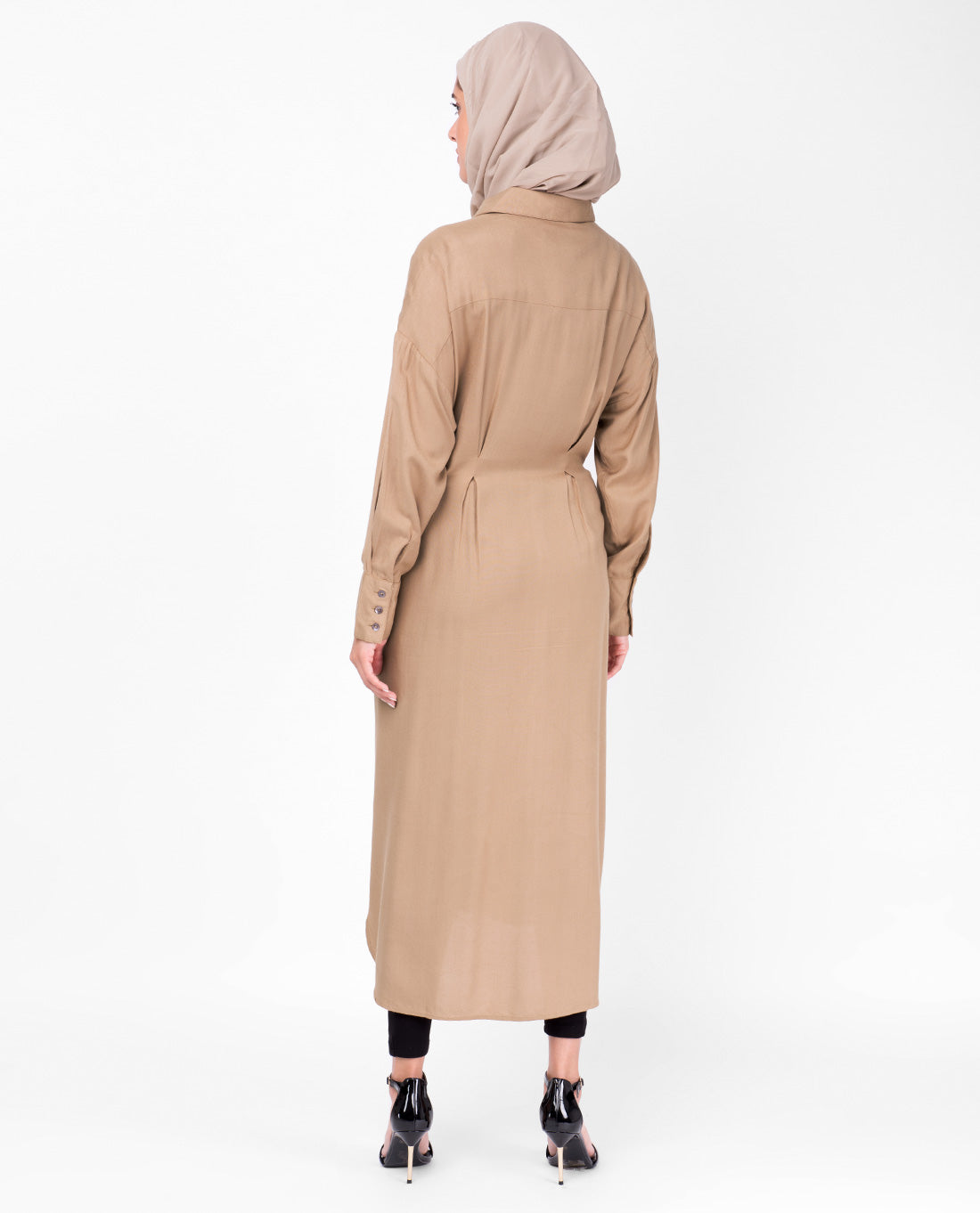 Tiger Eye Brown Shirt Dress