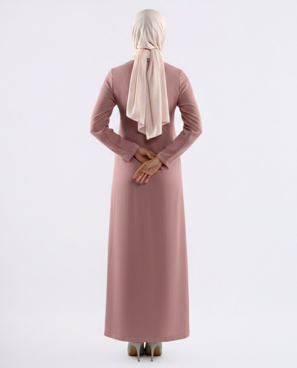 Dusty Pink Under Abaya