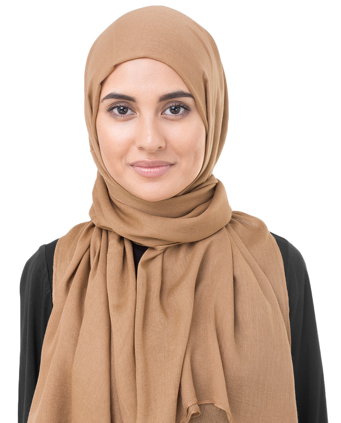 Macaroon Beige Viscose Woven Scarf