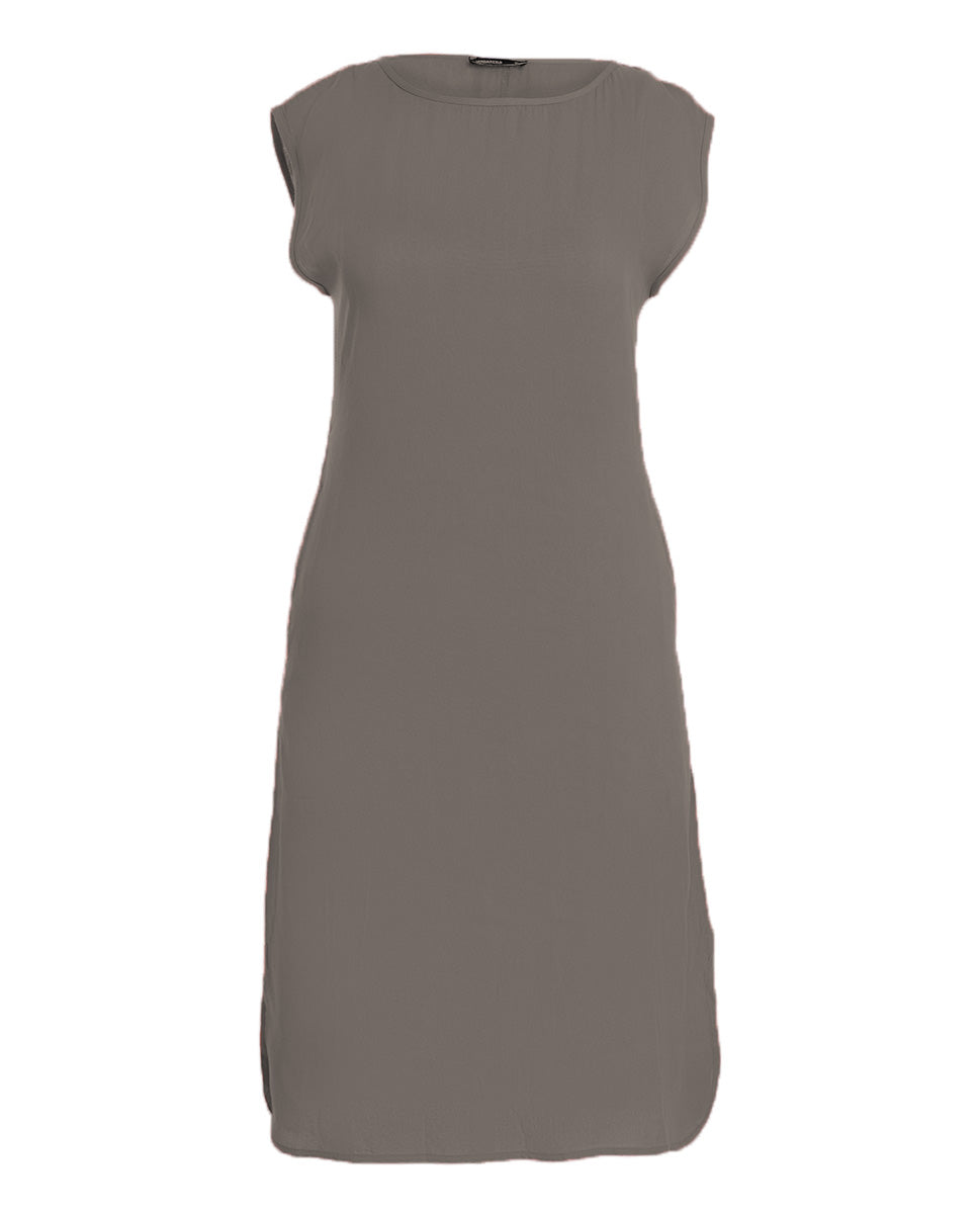 Charcoal Grey Rayon Slip Dress