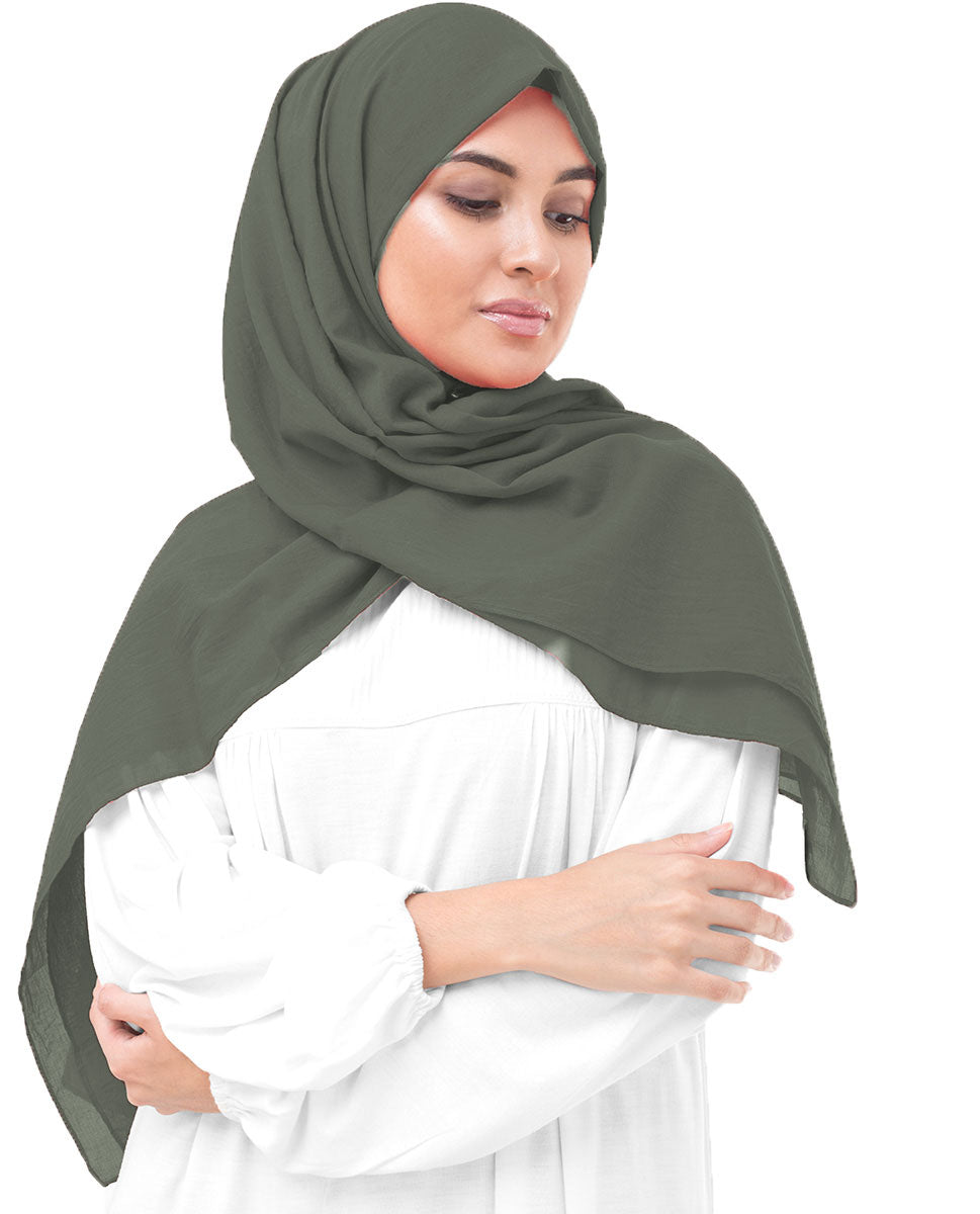 Nutria Cotton Voile Scarf