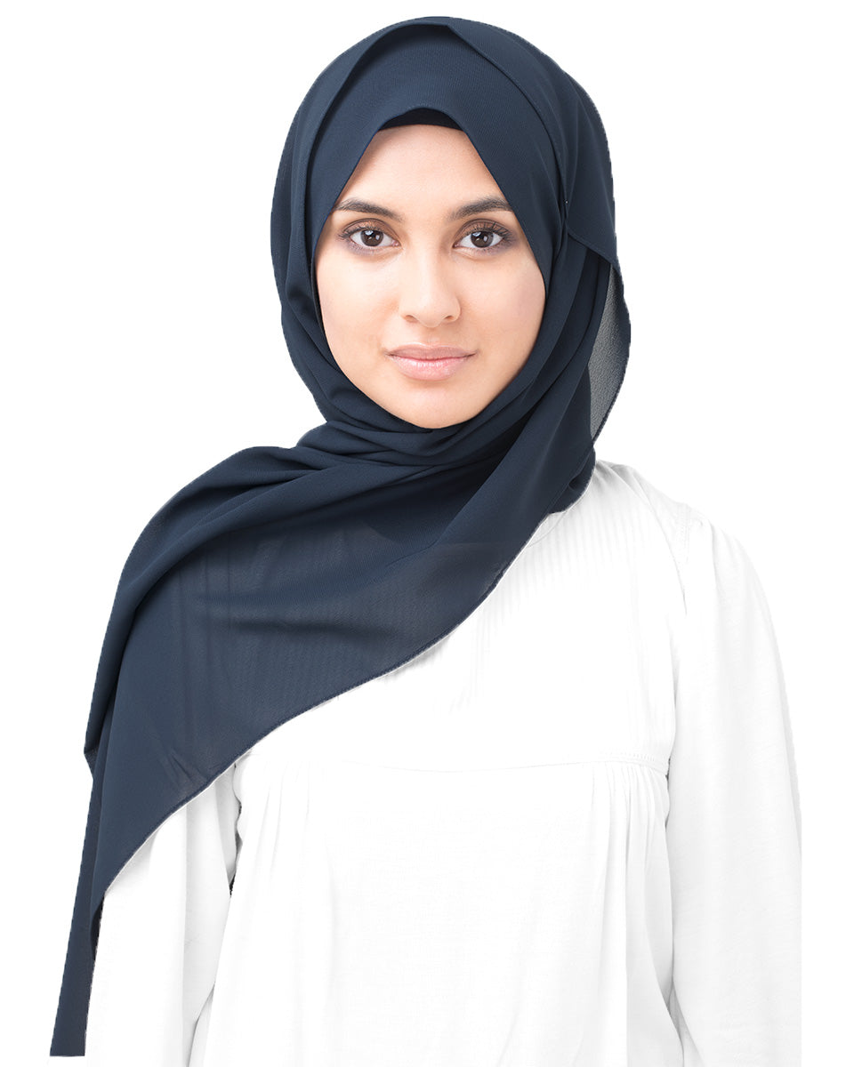 Mood Indigo Poly Georgette Scarf