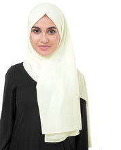 Cloud Dancer Poly Georgette Scarf